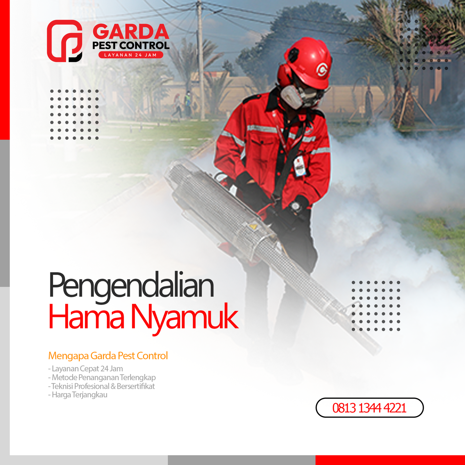 Jasa Fogging Nyamuk Terdekat di Bandung Garda Pest Control