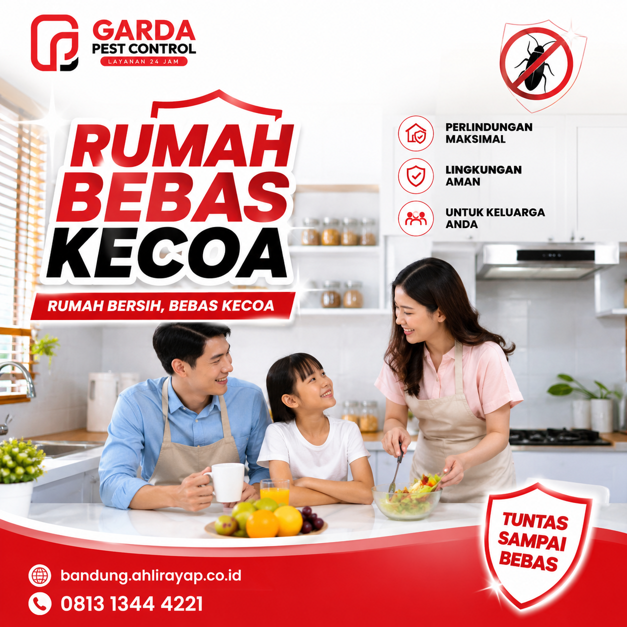 Pembasmi Kecoa Terdekat Bandung: Penanganan Tuntas untuk Rumah & Bisnis Anda