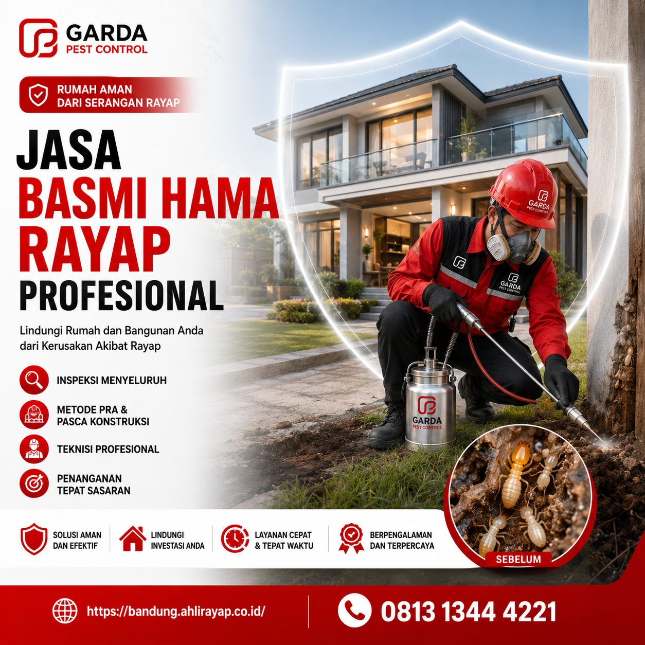 Jasa Pembasmi Rayap yang Aman Rumah Anda