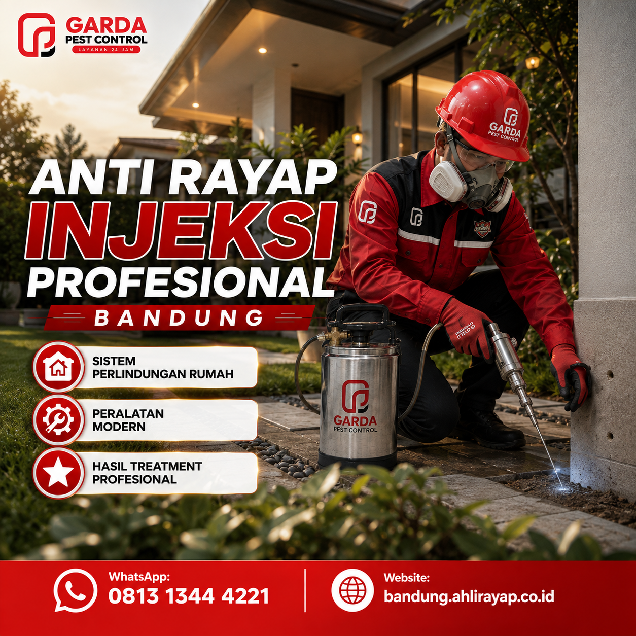 Rincian Harga Jasa Anti Rayap Pasca Konstruksi Per Meter di Bandung Terbaru