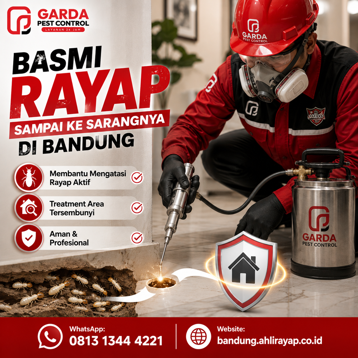 Jasa Anti Rayap Pasca Konstruksi Bandung: Perlindungan Rumah Matang