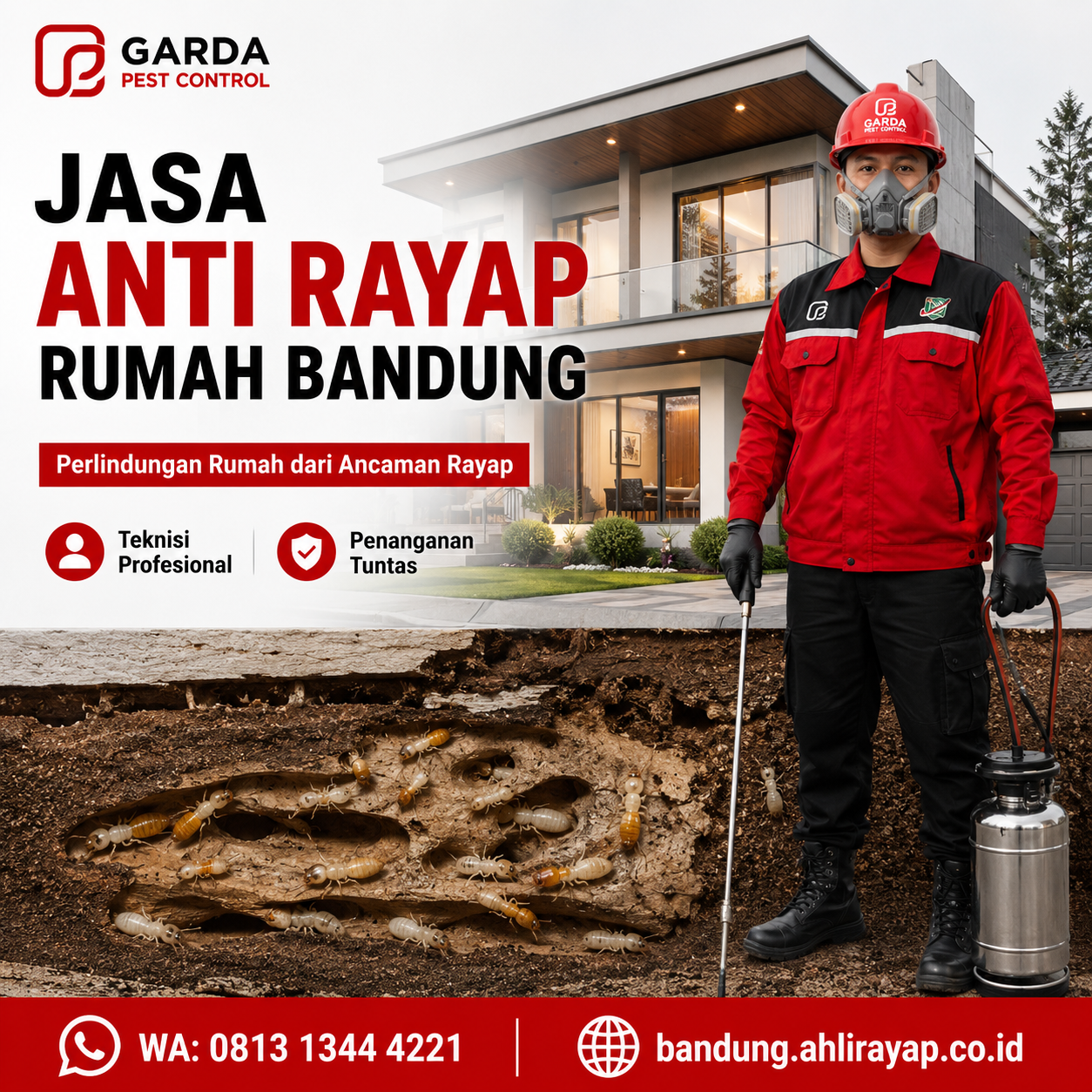 Jasa Anti Rayap Rumah Bandung Terpercaya untuk Perlindungan Hunian: Solusi Tuntas Garansi Resmi