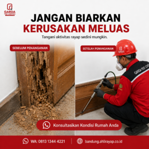 Jasa Anti Rayap Bandung Terbaik untuk Rumah, Kantor & Gedung