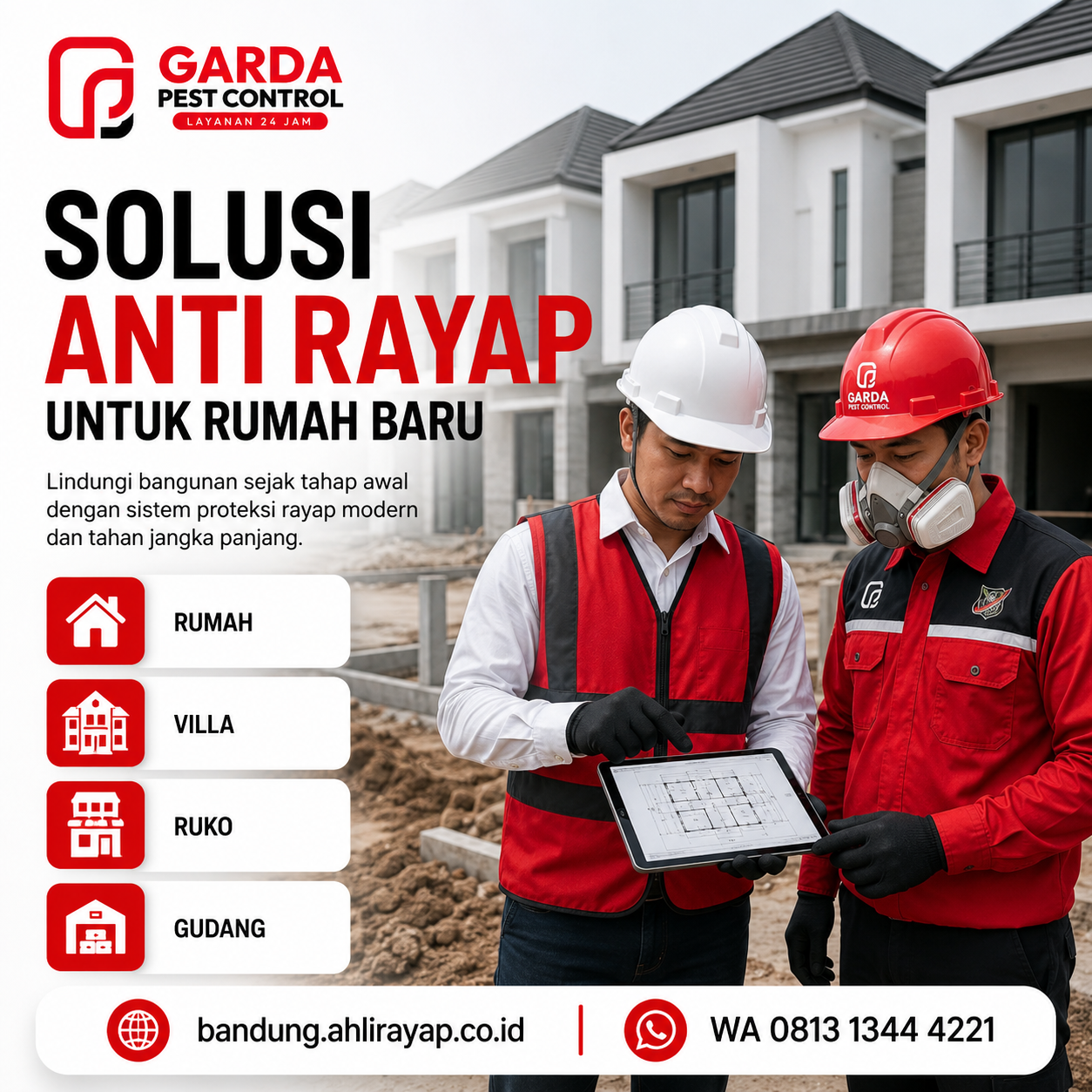 Rincian Harga Jasa Pembasmi Rayap di Bandung 